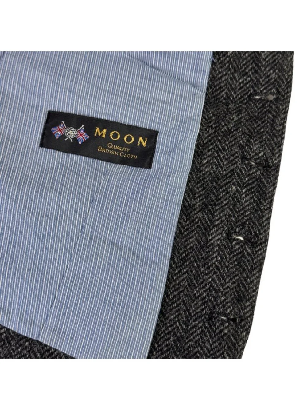 J Crew Moon Tweed Vest Waistcoat S Gray Herringbone Wool Heritage Old Money